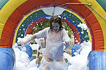 surf in slide with foam